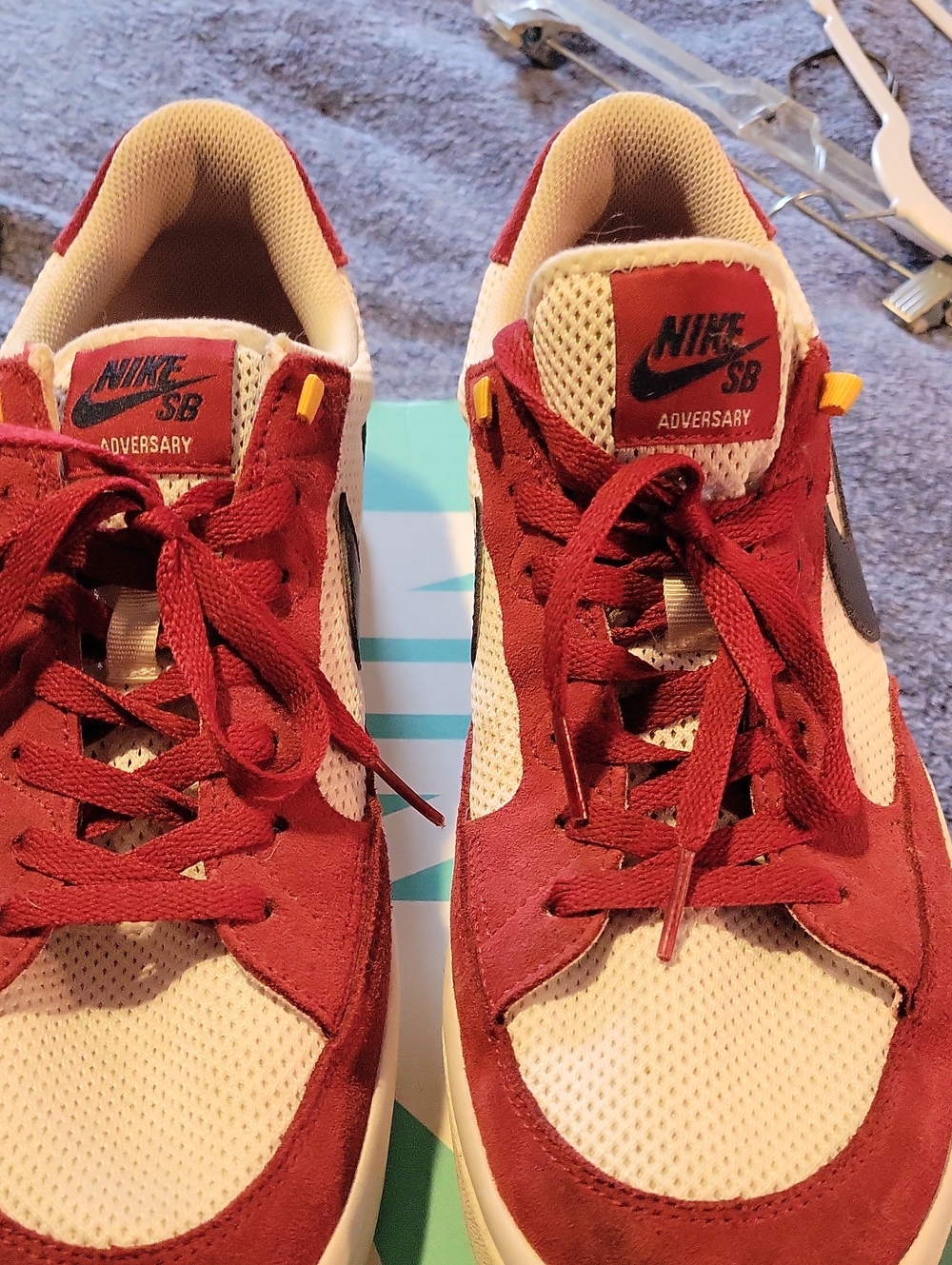Nike Kids Adversary Sneakers in Red and White